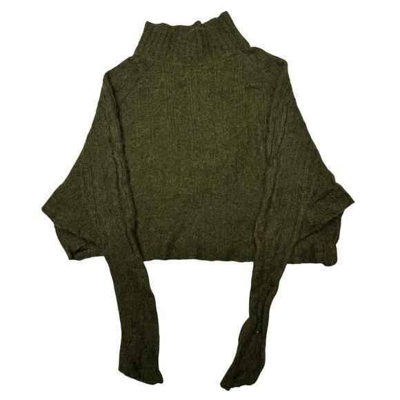Atelier Delphine Sweaters - Atelier Delphine Henrietta Alpaca Ribbed Knit Cropped Sweater Top Womens Small